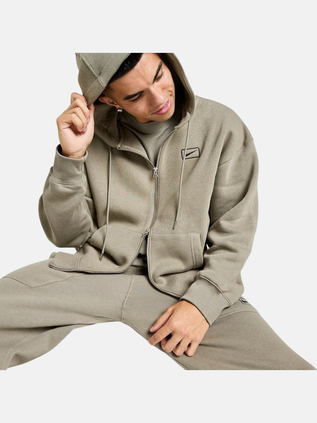 Кофта чоловіче Nike Sportswear Swoosh Box Full-Zip "Khaki" IQ2765-320