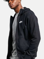 Кофта чоловіча Nike Sportswear Club Fleece Full-Zip "Black" BV2645-010