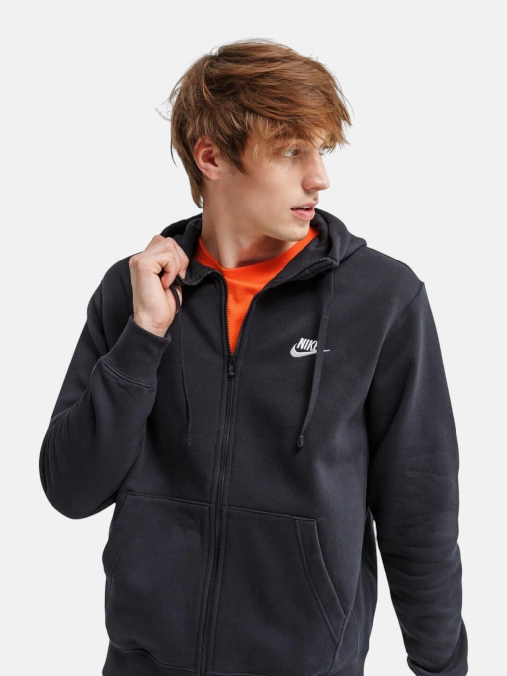 Кофта чоловіча Nike Sportswear Club Fleece Full-Zip "Black" BV2645-010