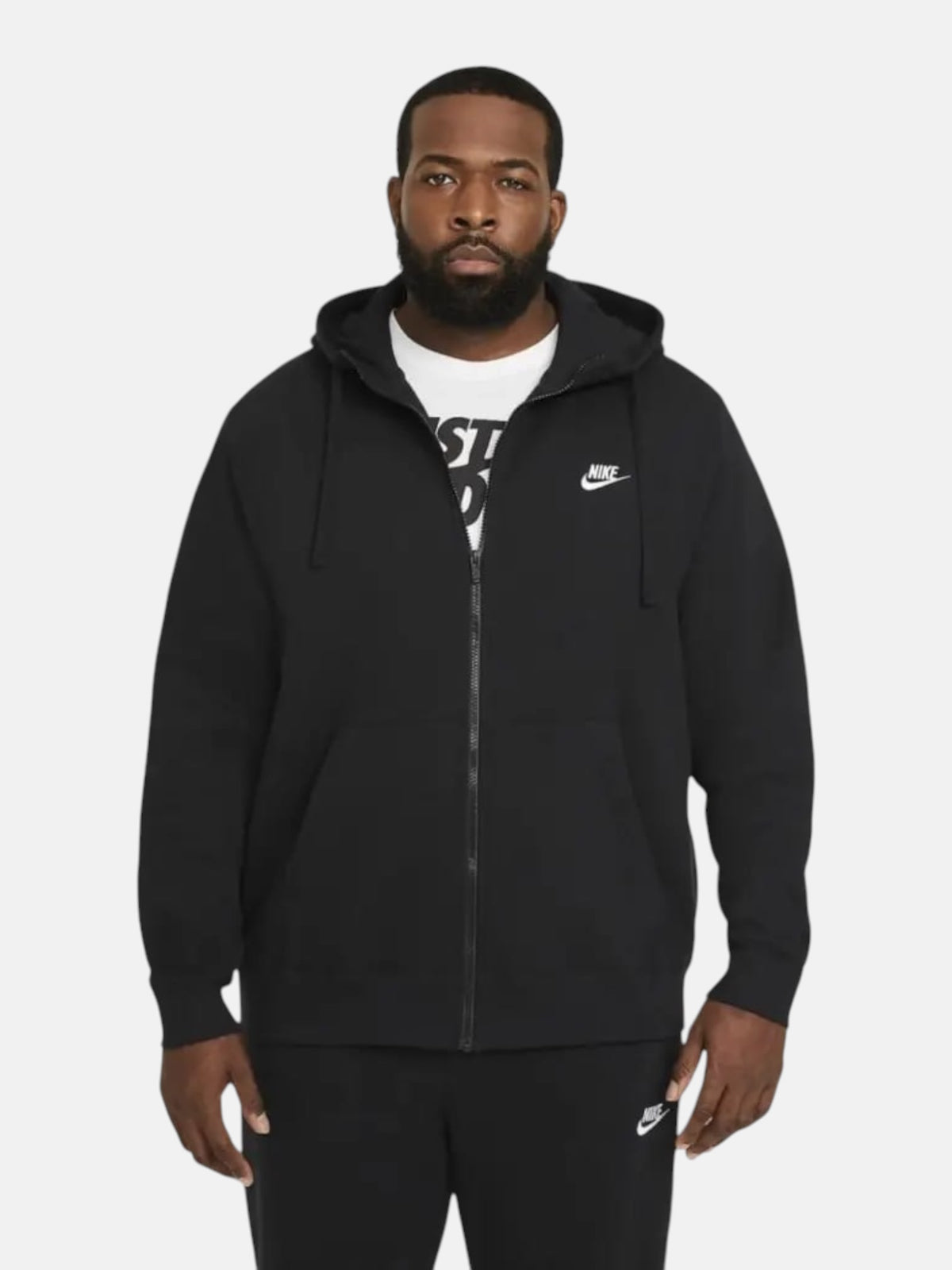 Кофта чоловіча Nike Sportswear Club Fleece Full-Zip "Black" BV2645-010