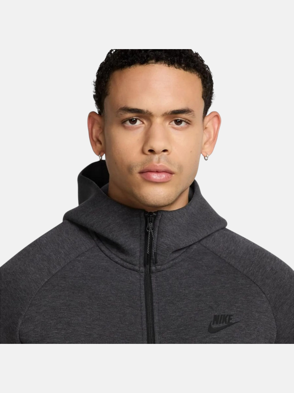Толстовка чоловіча Nike Tech Fleece Windrunner "Black Heather" HV0949-032