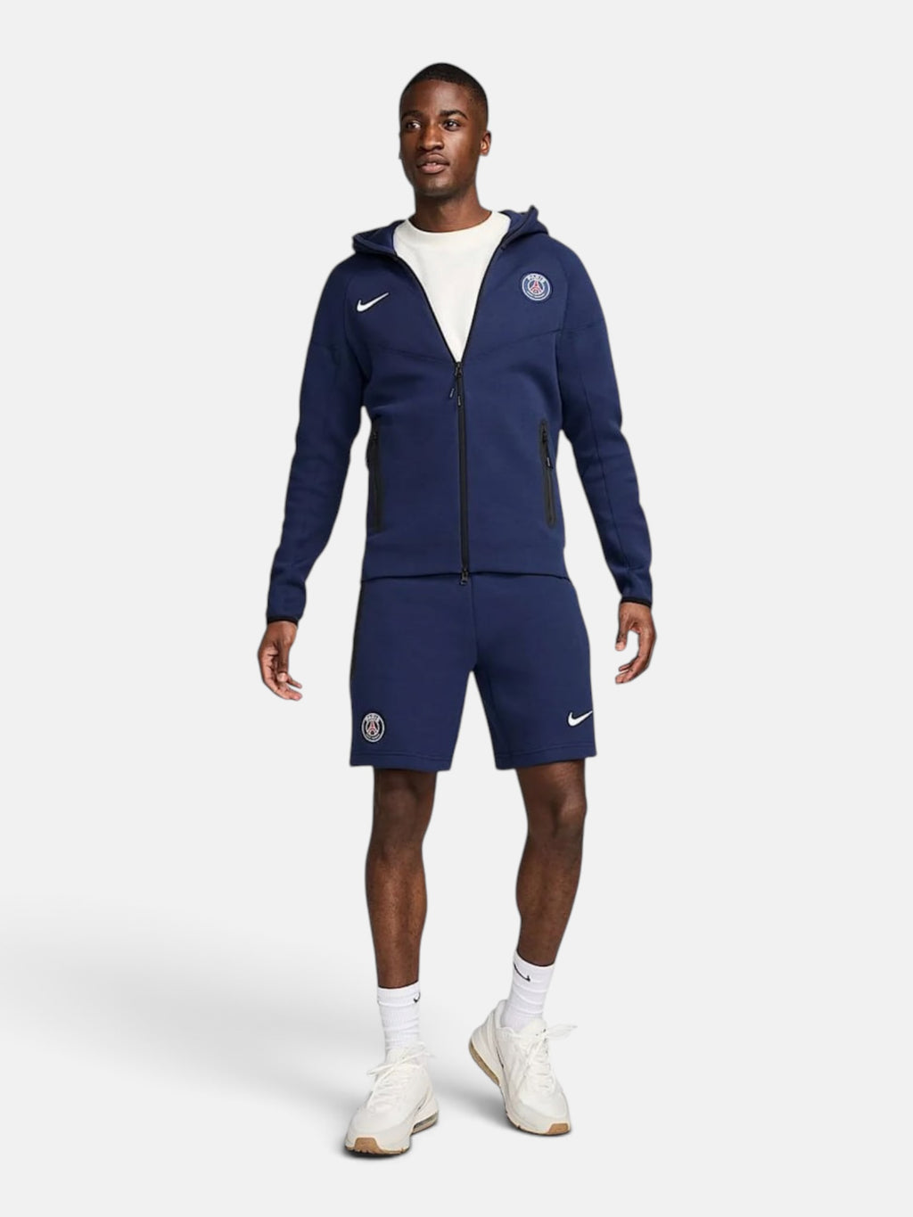 Толстовка чоловіча Nike Paris Saint-Germain Tech Fleece Windrunner "Navy" FZ7224-410