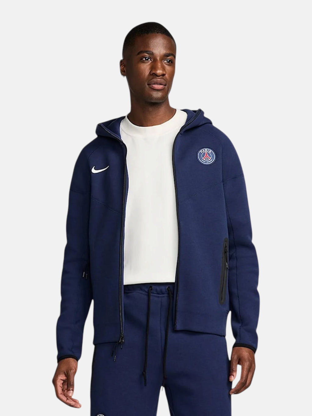 Толстовка чоловіча Nike Paris Saint-Germain Tech Fleece Windrunner "Navy" FZ7224-410