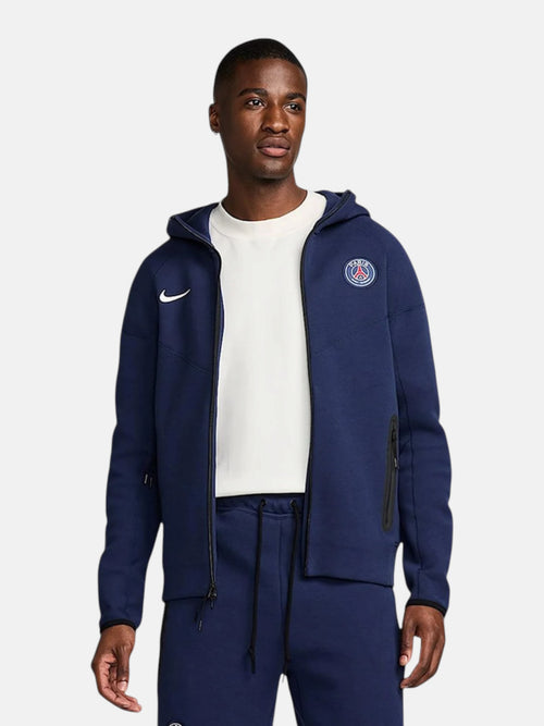 Толстовка чоловіча Nike Paris Saint-Germain Tech Fleece Windrunner "Navy" FZ7224-410