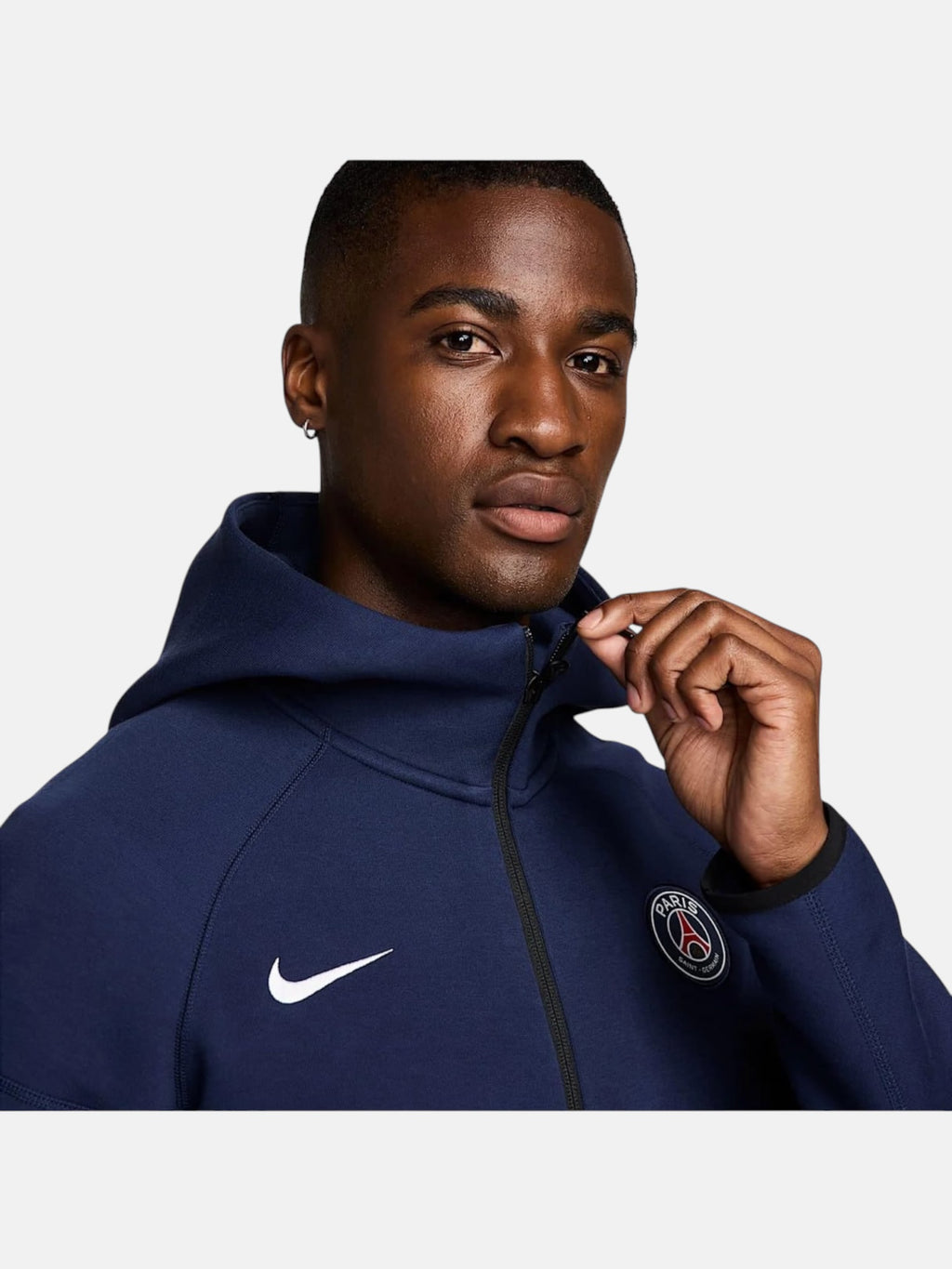 Толстовка чоловіча Nike Paris Saint-Germain Tech Fleece Windrunner "Navy" FZ7224-410