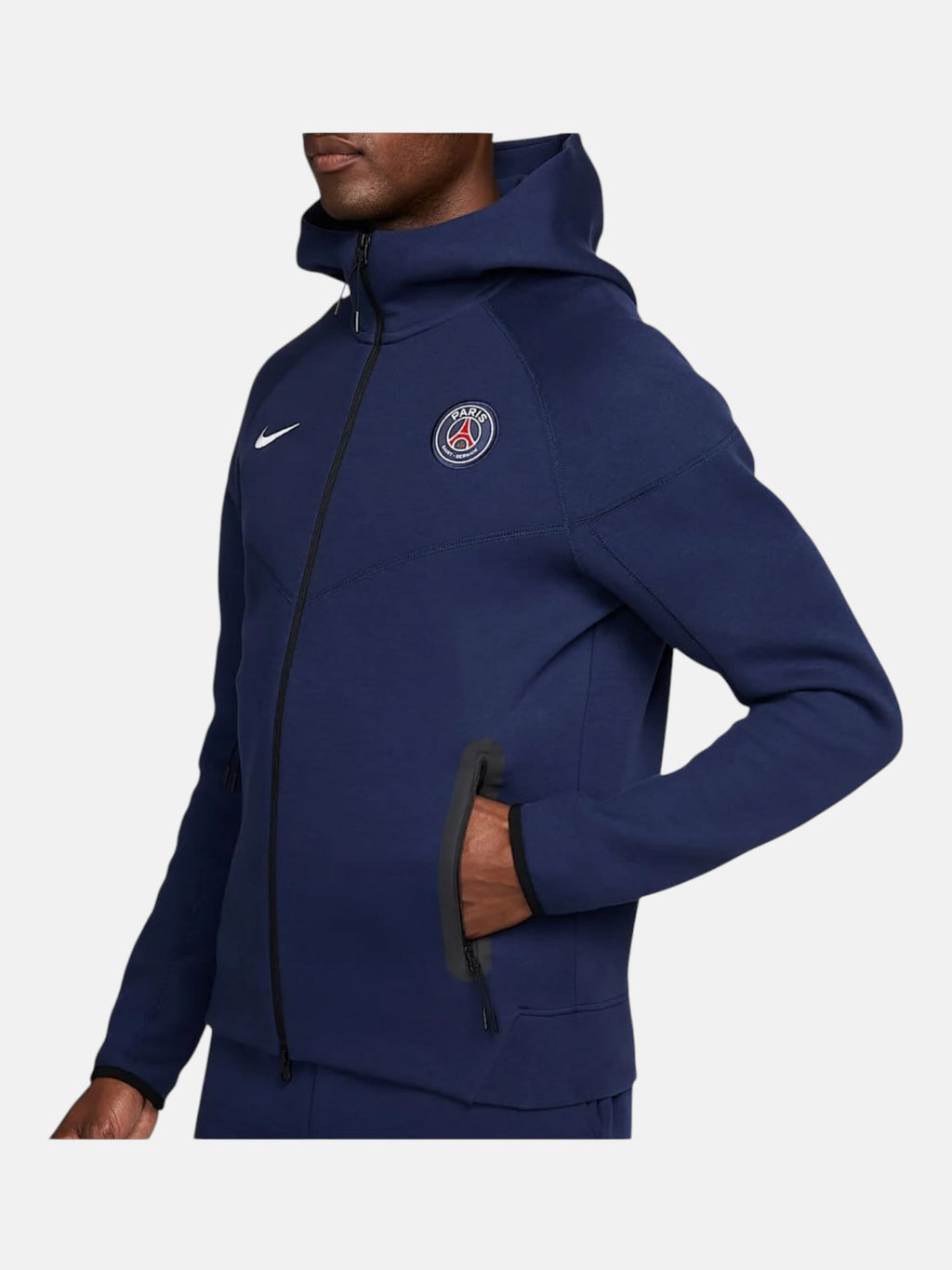 Толстовка чоловіча Nike Paris Saint-Germain Tech Fleece Windrunner "Navy" FZ7224-410