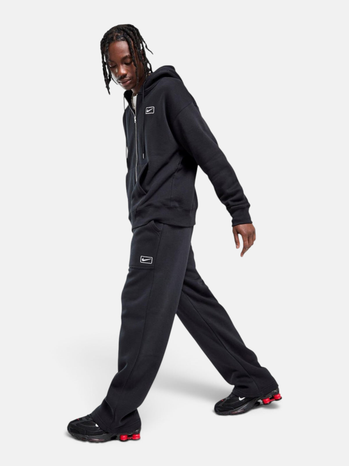 Кофта чоловіча Nike Sportswear Swoosh Box Full-Zip "Black" IQ2765-010