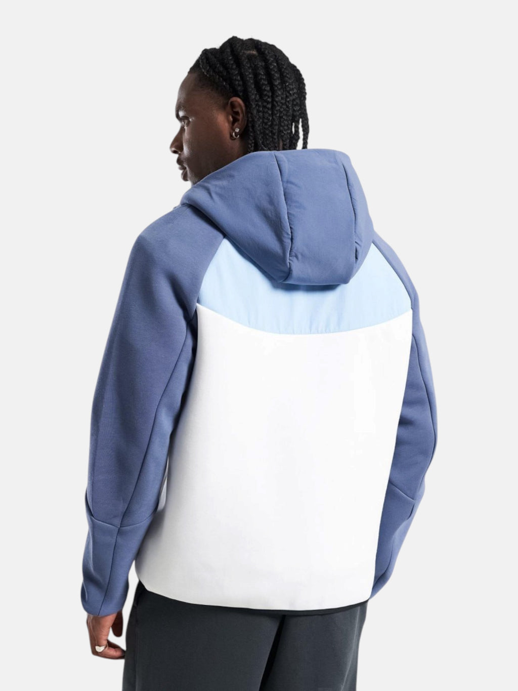 Толстовка чоловіча Nike Tech Fleece Windrunner "Light Blue/Navy" IH4302-100