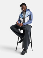 Толстовка чоловіча Nike Tech Fleece Windrunner "Light Blue/Navy" IH4302-100