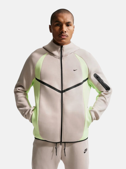Толстовка чоловіча Nike Tech Fleece Pro "Cream/Lime" IF1325-236