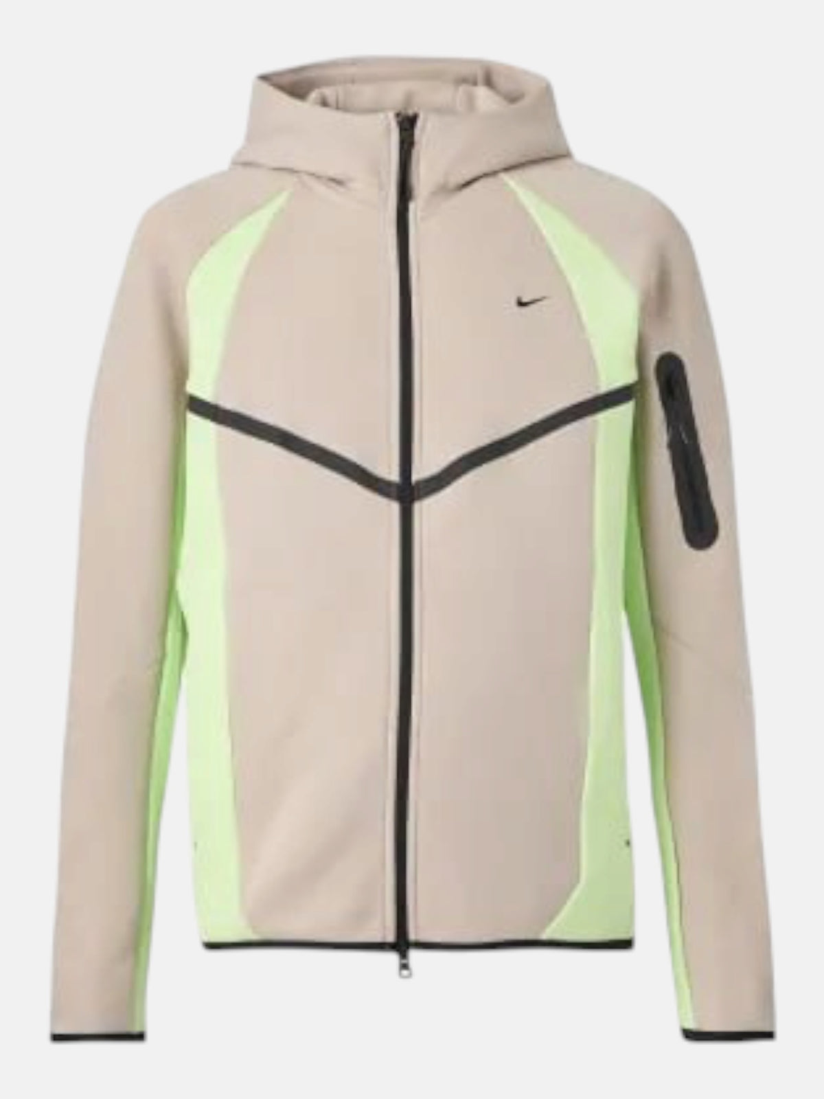Толстовка чоловіча Nike Tech Fleece Pro "Cream/Lime" IF1325-236