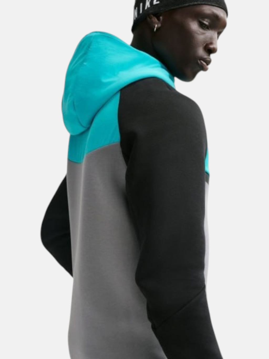 Толстовка чоловіча Nike Tech Fleece Windrunner "Grey/Turquoise" IH4302-084