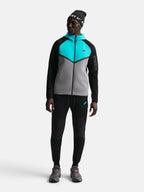 Толстовка чоловіча Nike Tech Fleece Windrunner "Grey/Turquoise" IH4302-084