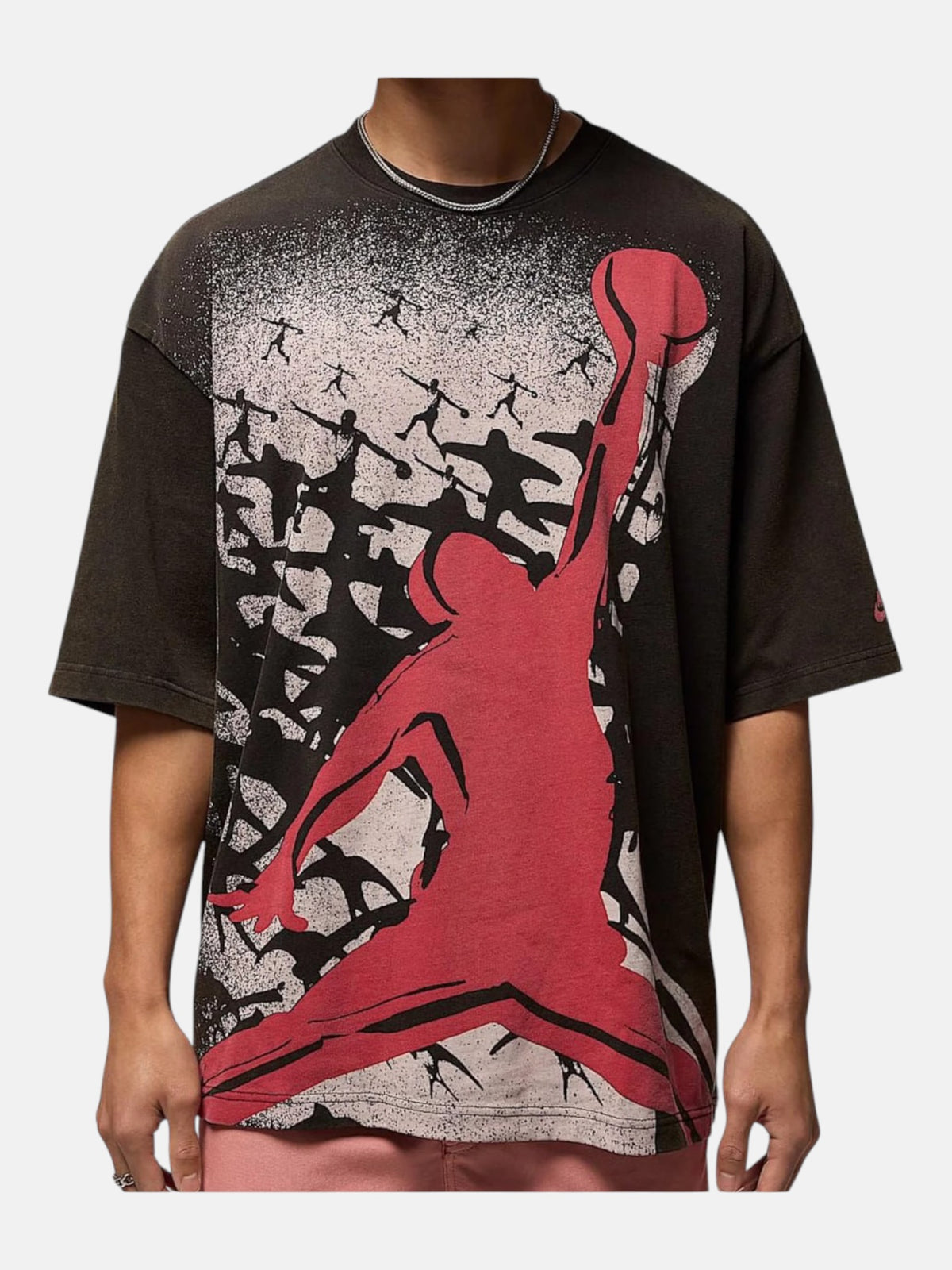 Футболка чоловіча Air Jordan Reissue Graphic Oversized "Black/Gym Red" HQ8982-010