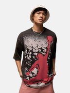 Футболка чоловіча Air Jordan Reissue Graphic Oversized "Black/Gym Red" HQ8982-010