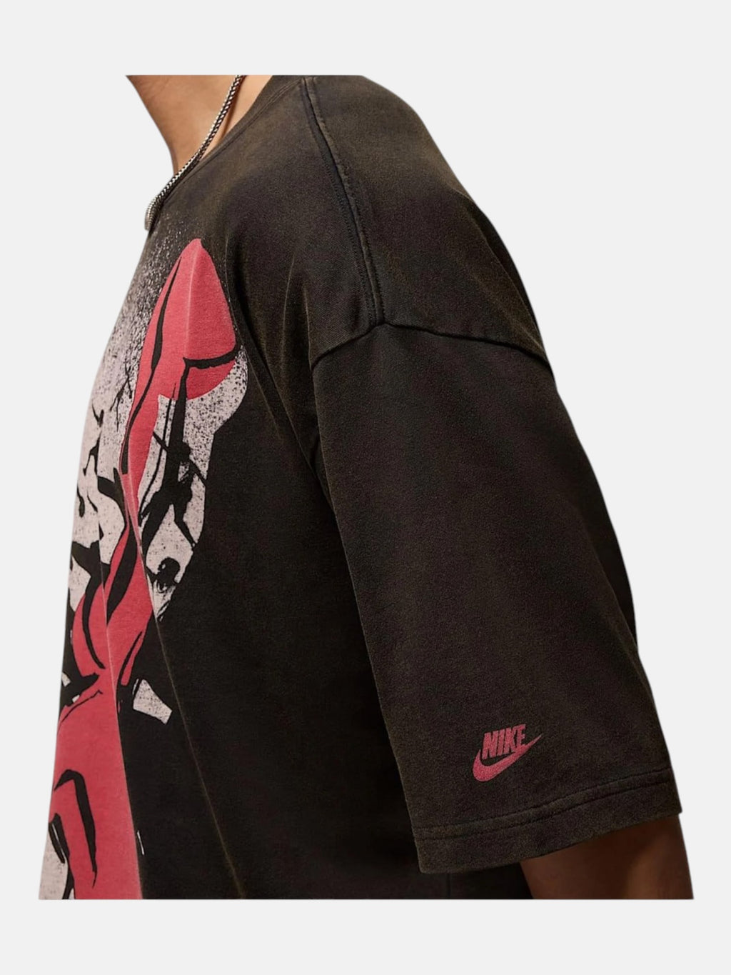 Футболка чоловіча Air Jordan Reissue Graphic Oversized "Black/Gym Red" HQ8982-010