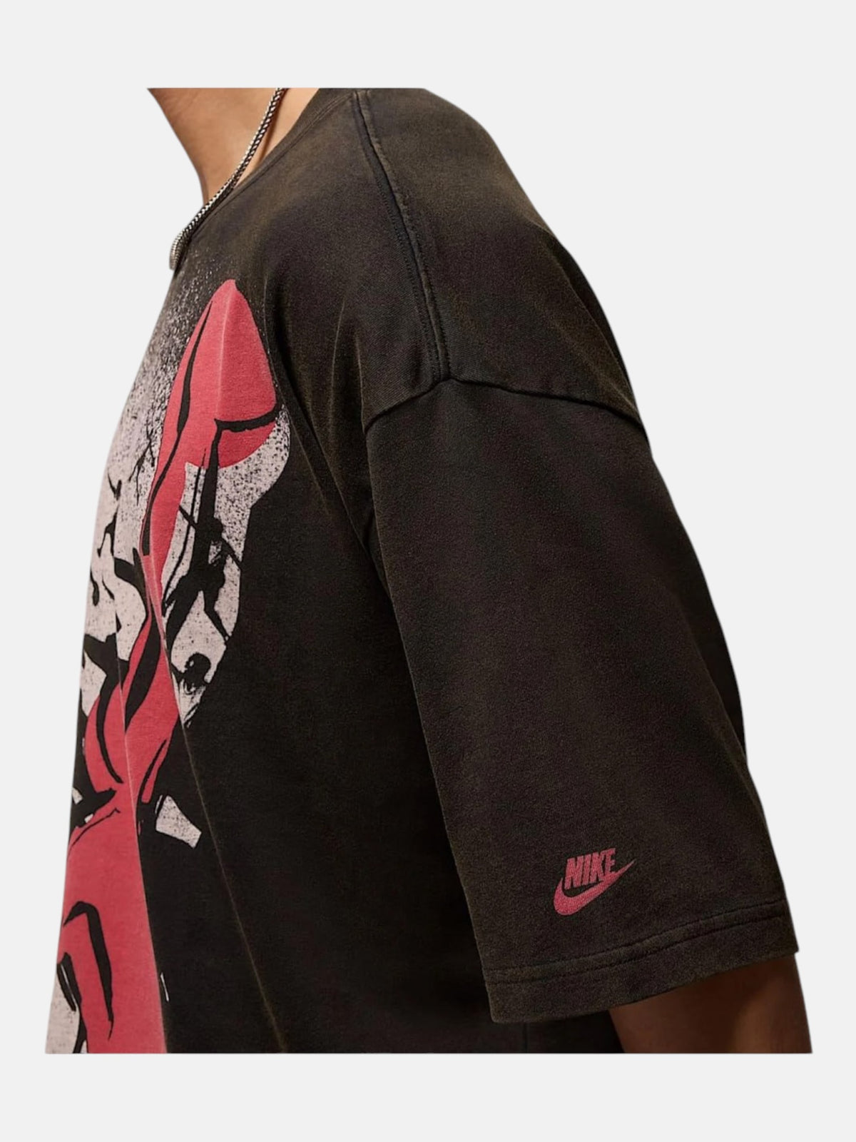 Футболка чоловіча Air Jordan Reissue Graphic Oversized "Black/Gym Red" HQ8982-010