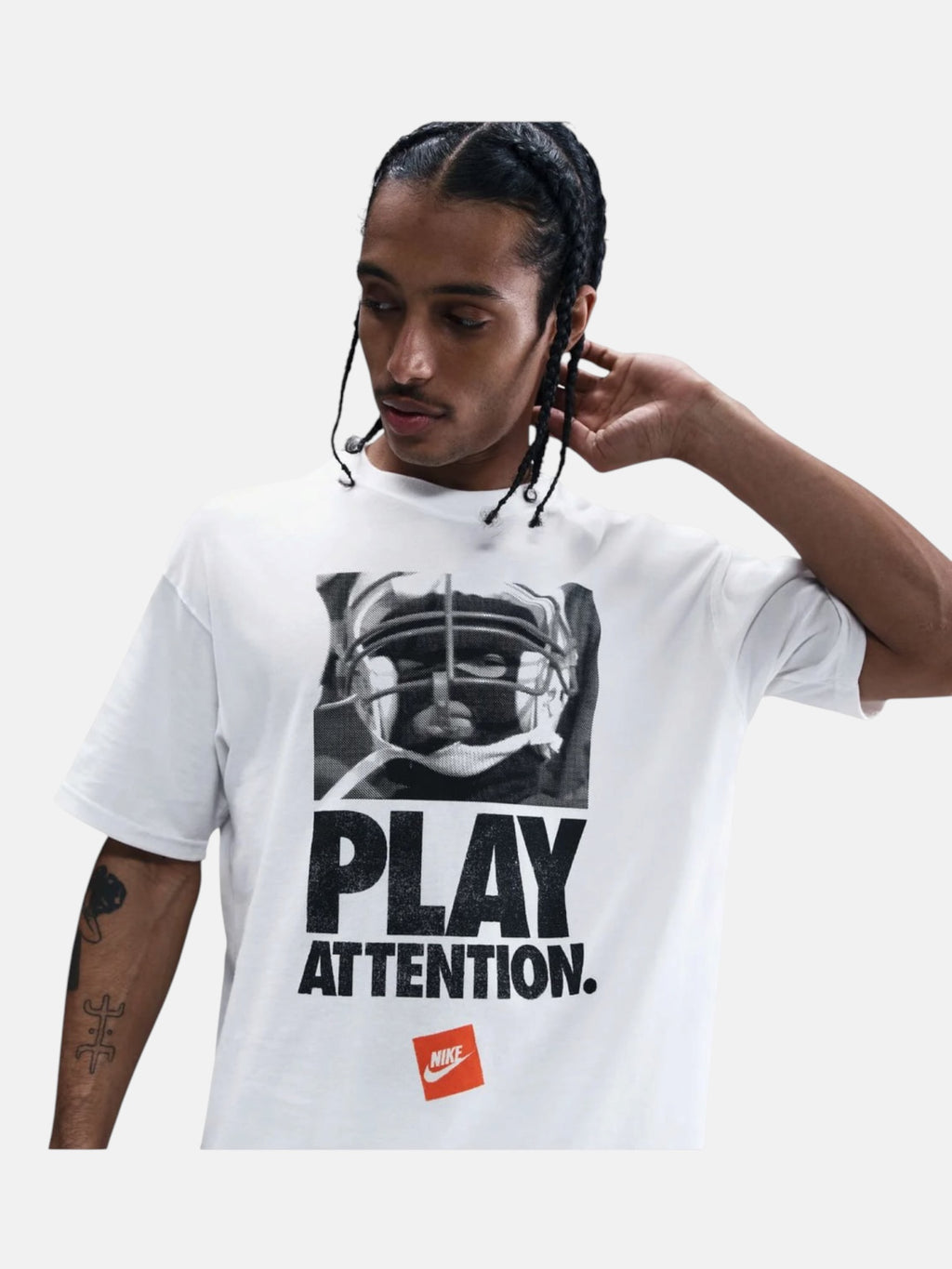 Чоловіча футболка Nike Sportswear Play Attention Max90 Summit White IB8258-121