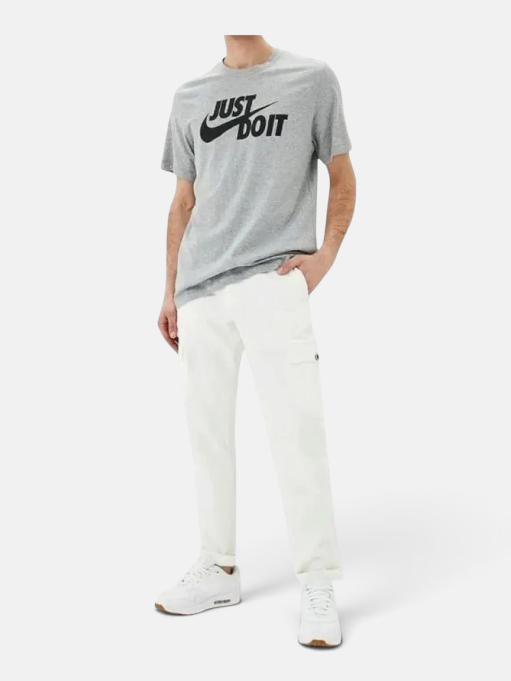 Чоловіча футболка Nike Sportswear Just Do It Swoosh Grey DX1989-063