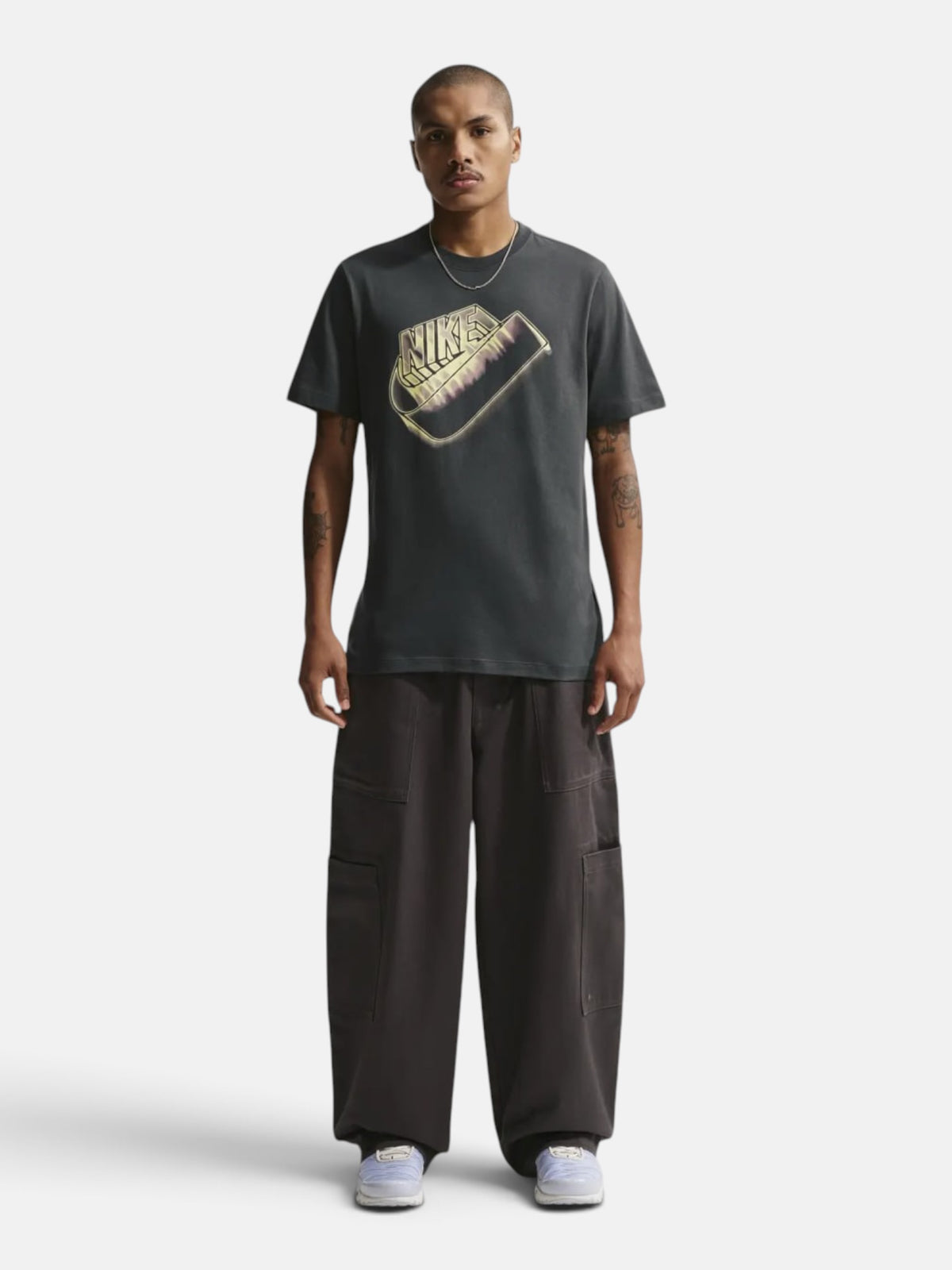 Чоловіча футболка Nike Sportswear Standard Blur Futura Anthracite IH1131-060