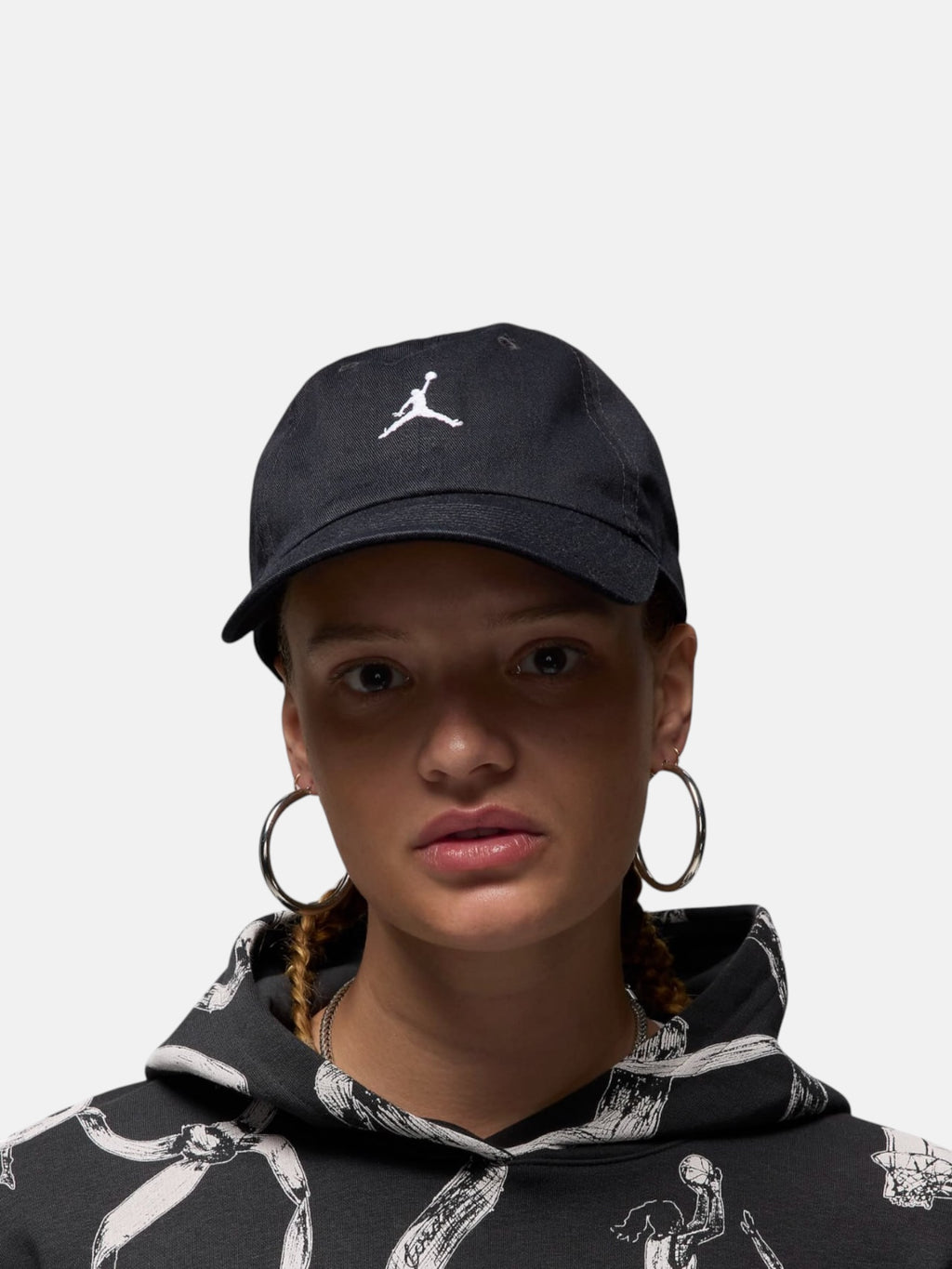 Кепка унісекс Jordan Club Washed Jumpman Black / White HQ1963-010