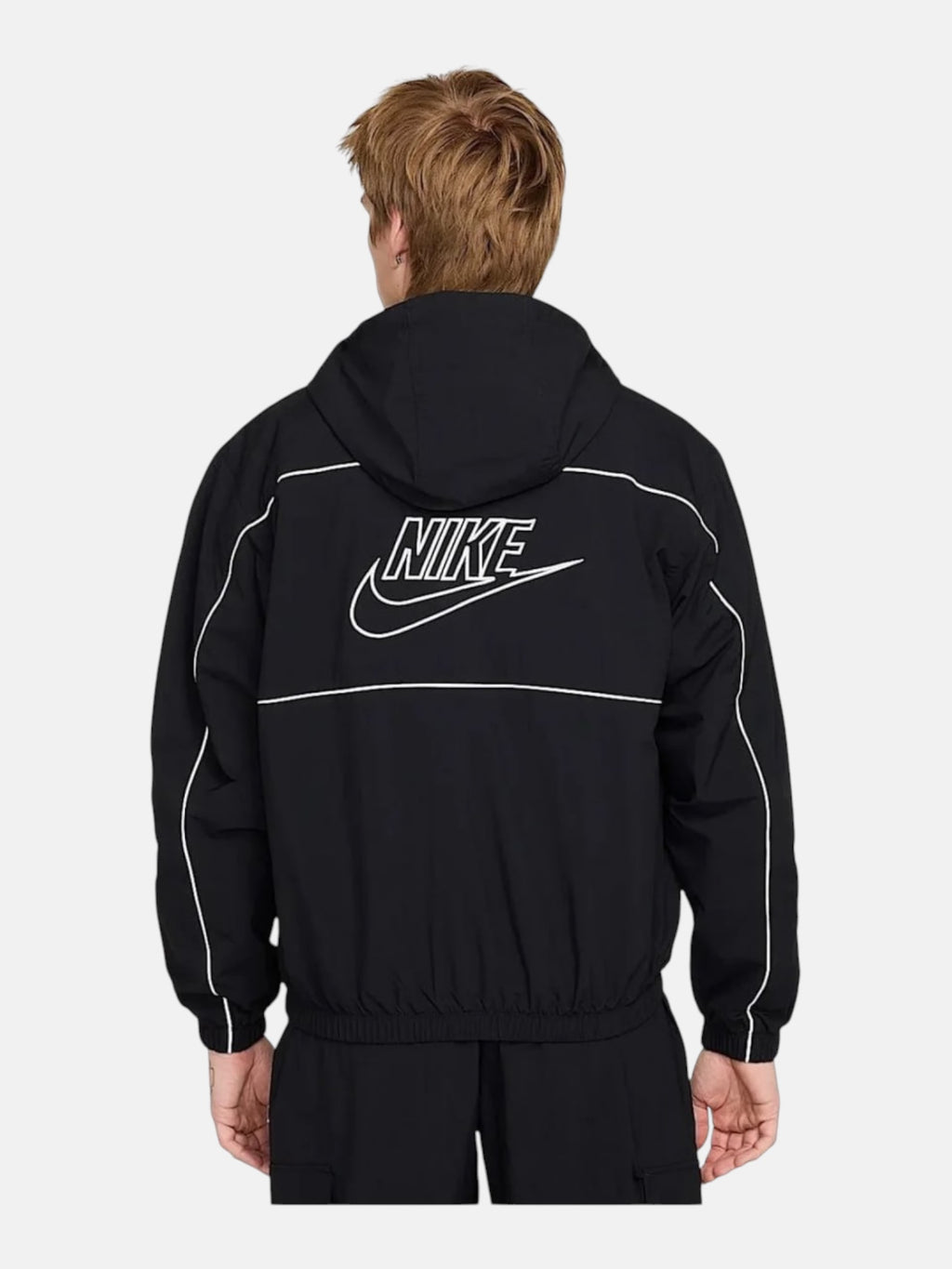 Чоловіча вітровка Nike Club Hooded Jacket Black / White HJ2012-010