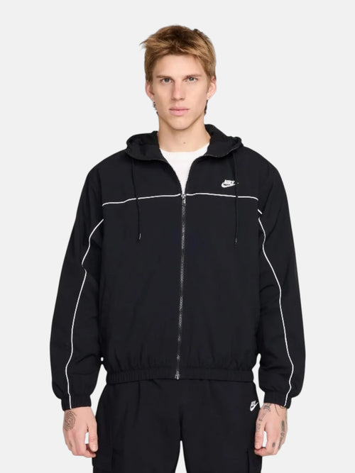 Чоловіча вітровка Nike Club Hooded Jacket Black / White HJ2012-010