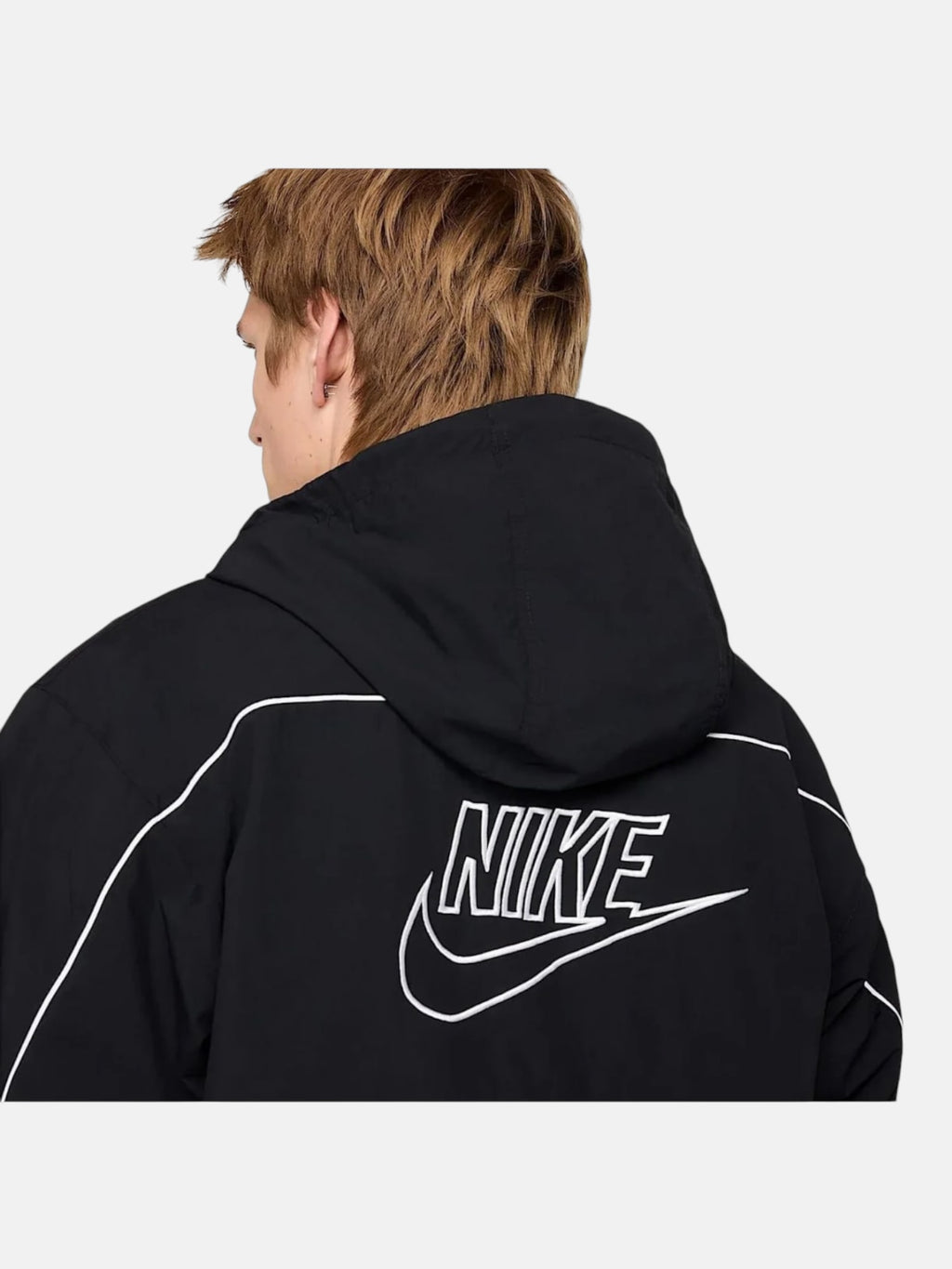 Чоловіча вітровка Nike Club Hooded Jacket Black / White HJ2012-010