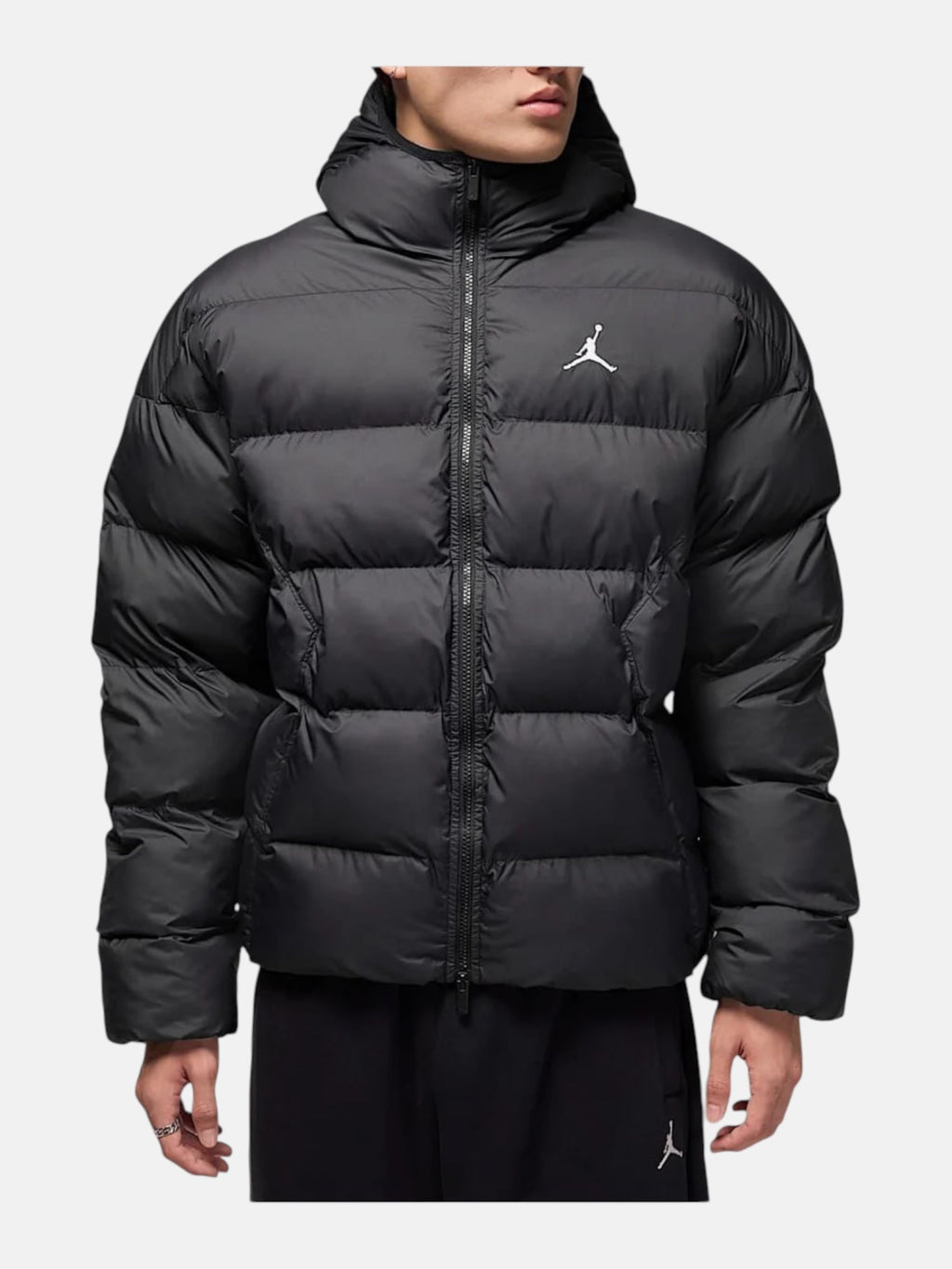 Чоловічий пуховик Jordan Brooklyn Therma-FIT Puffer Jacket Black / White HV0532-010