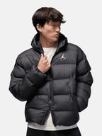 Чоловічий пуховик Jordan Brooklyn Therma-FIT Puffer Jacket Black / White HV0532-010