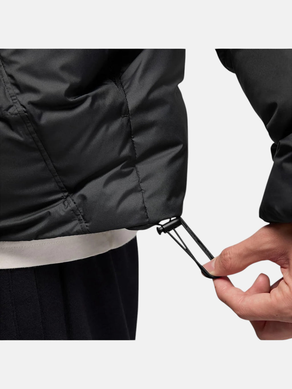 Чоловічий пуховик Jordan Brooklyn Therma-FIT Puffer Jacket Black / White HV0532-010