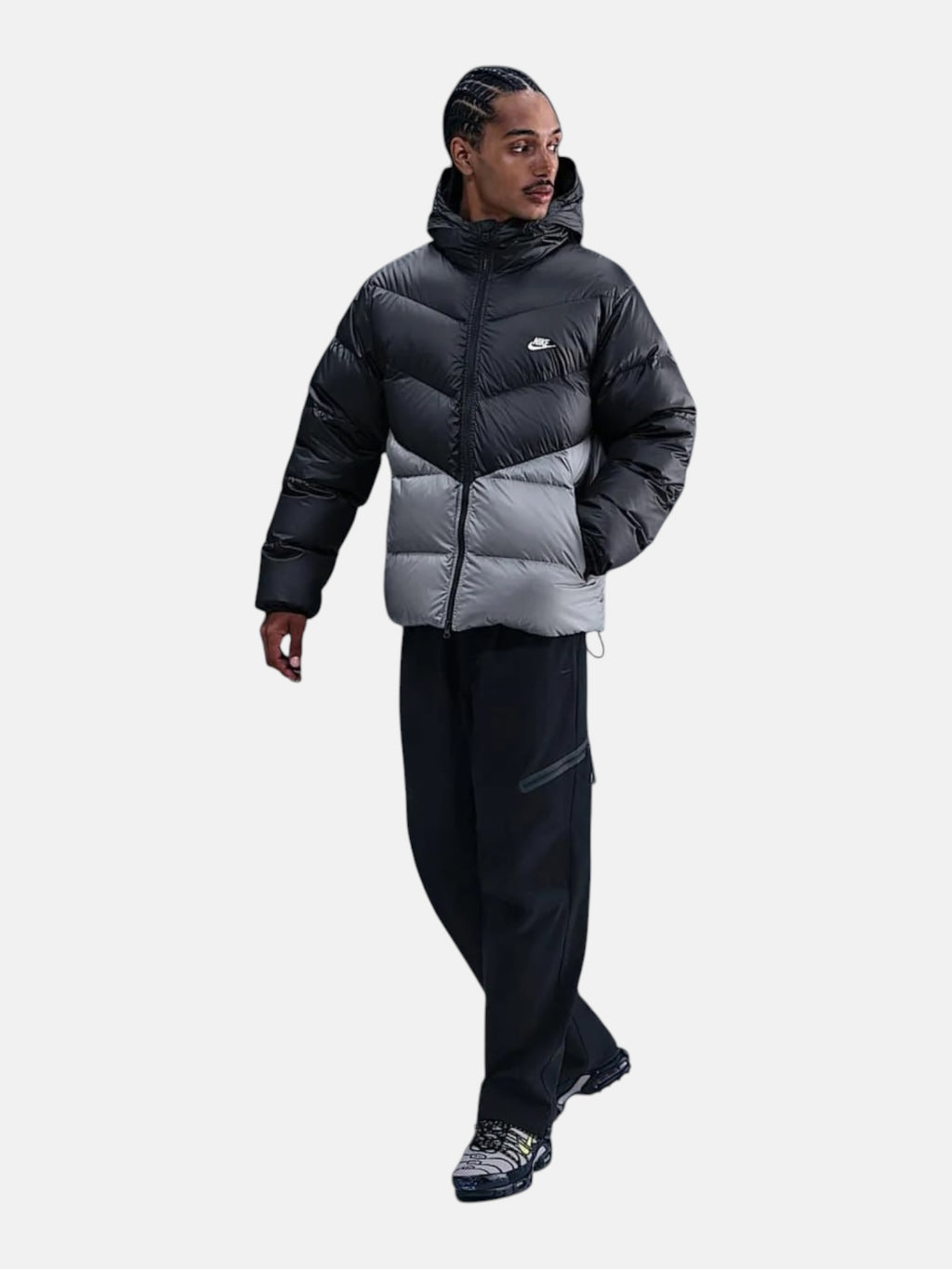 Чоловічий пуховик Nike Windrunner Down Jacket Anthracite / Cool Grey HQ7790-061