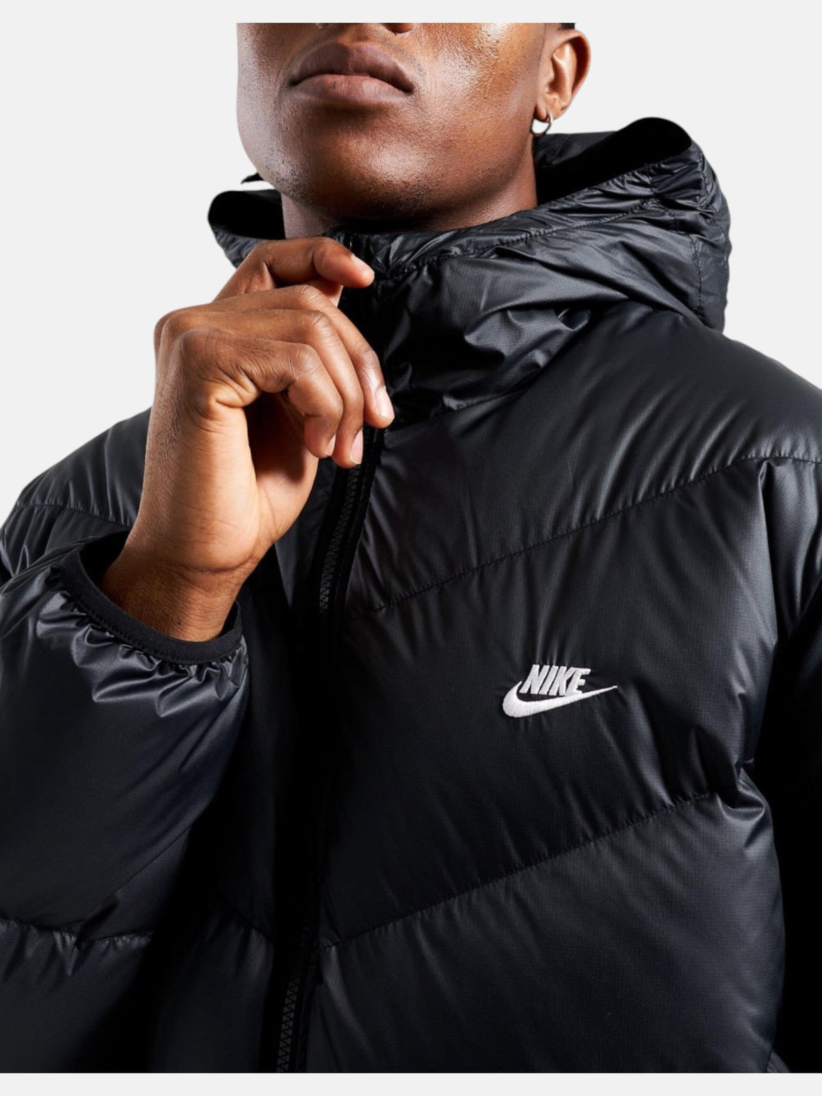 Чоловічий пуховик Nike Windrunner Down Jacket Black / Black / White HQ7790-011
