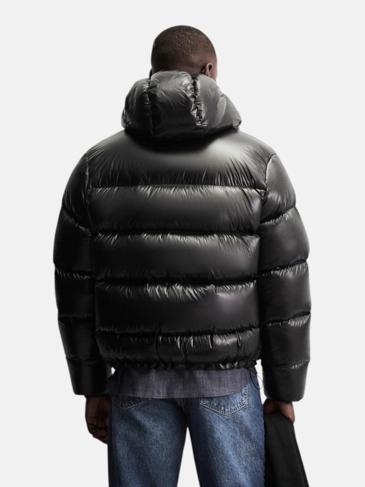 Чоловіча пухова куртка Zara Water Repellent 80% Down / 20% Feather Black 3411/510/800