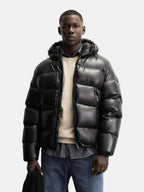 Чоловіча пухова куртка Zara Water Repellent 80% Down / 20% Feather Black 3411/510/800