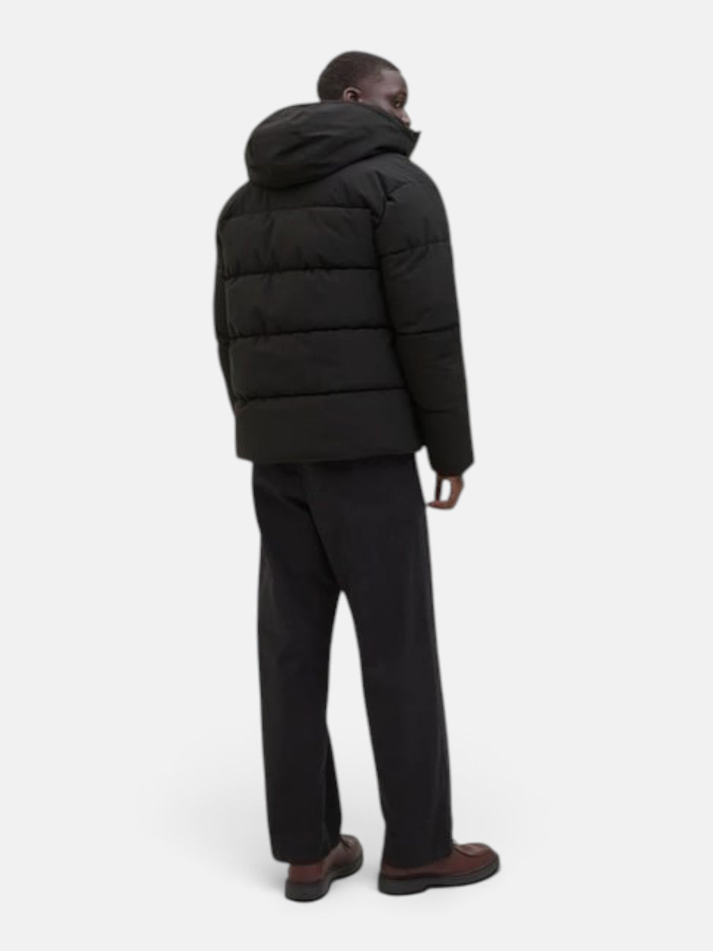 Чоловіча утеплена куртка Jack & Jones JJGLOBAL Puffer Jacket Black 12283517