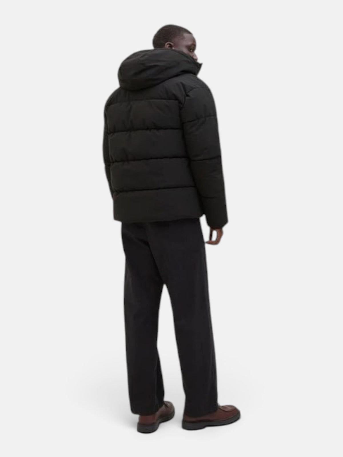 Чоловіча утеплена куртка Jack & Jones JJGLOBAL Puffer Jacket Black 12283517