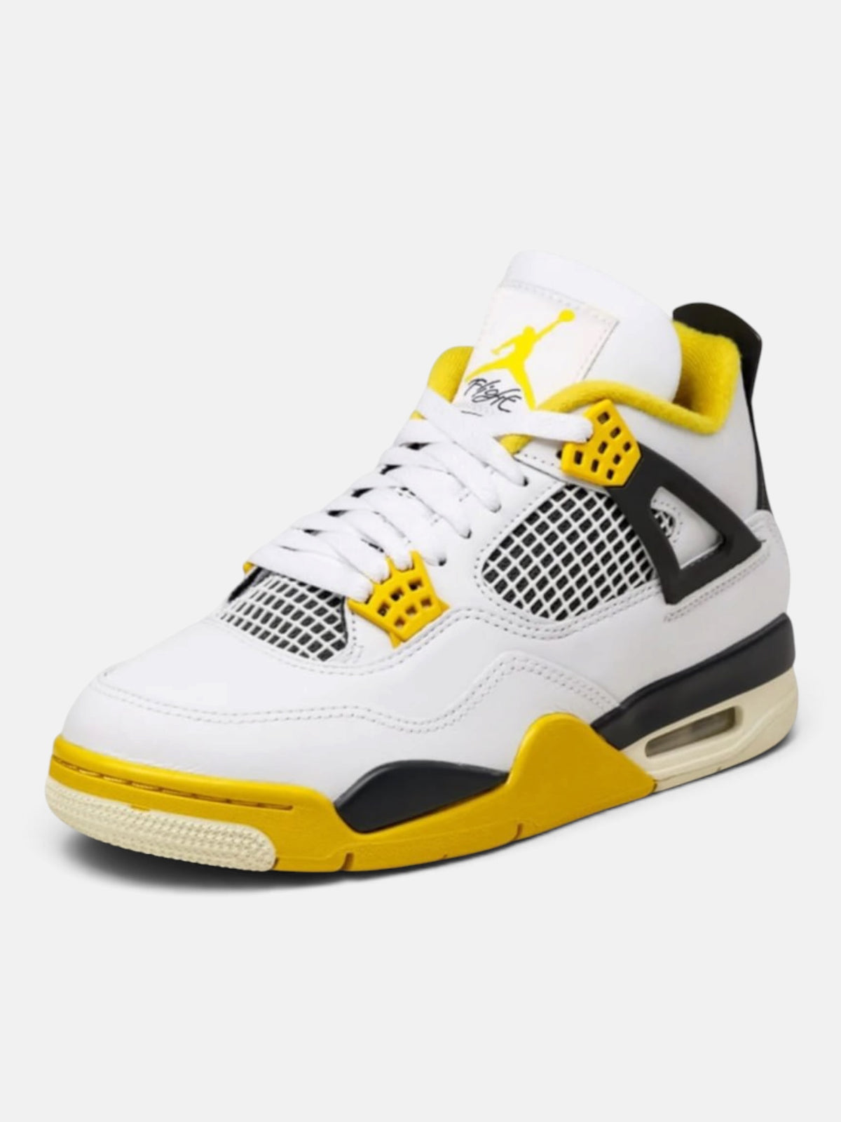 Унісекс кросівки Air Jordan 4 Retro White / Yellow AQ9129-101