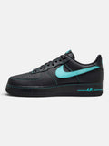 Чоловічі кросівки Nike Air Force 1 Low Black / Turquoise HQ2037-002