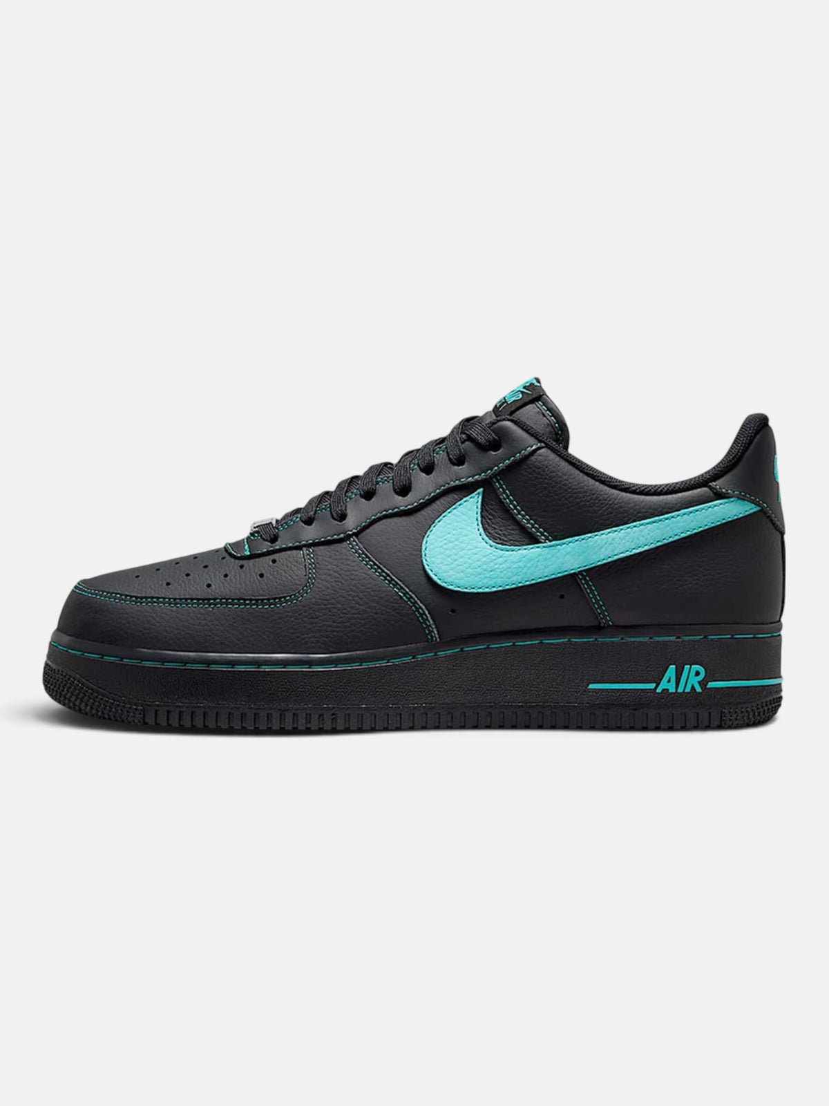 Чоловічі кросівки Nike Air Force 1 Low Black / Turquoise HQ2037-002
