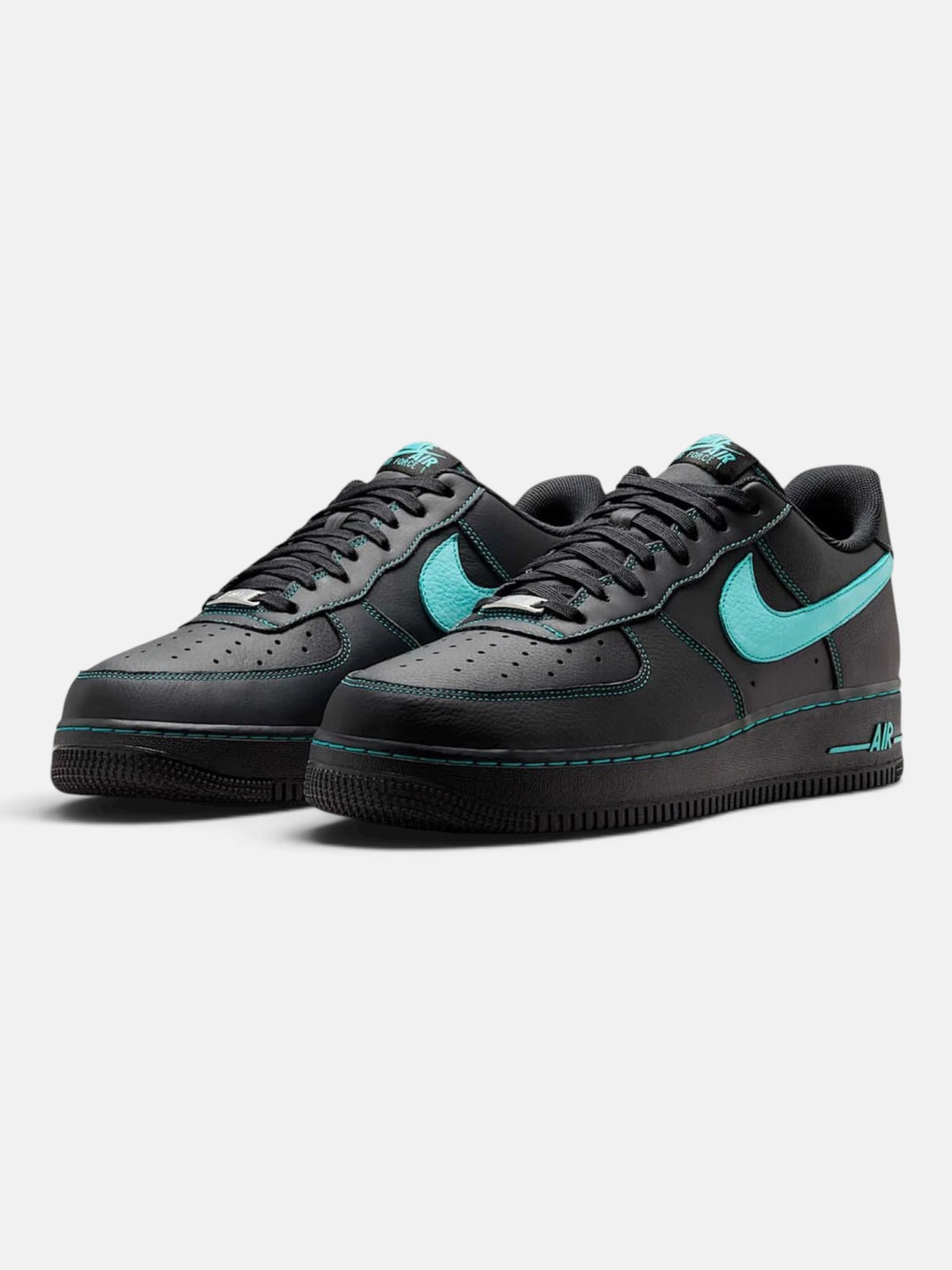 Чоловічі кросівки Nike Air Force 1 Low Black / Turquoise HQ2037-002
