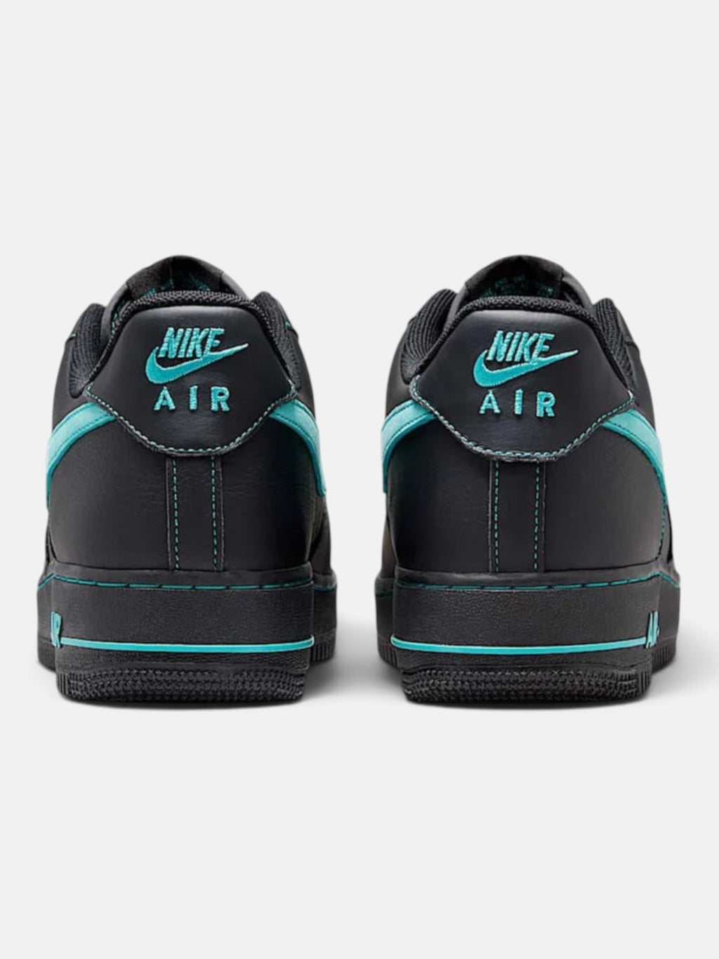 Чоловічі кросівки Nike Air Force 1 Low Black / Turquoise HQ2037-002