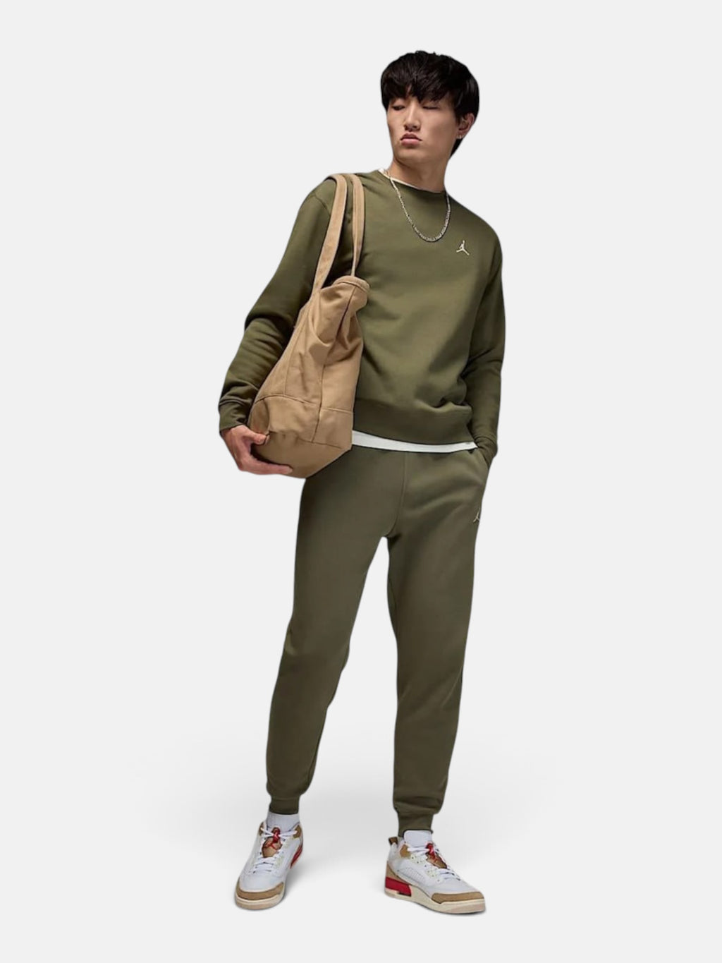 Чоловічі штани Air Jordan Brooklyn Fleece Olive FV7277-222