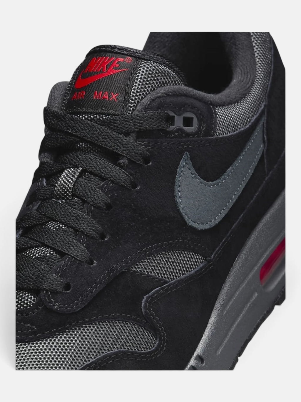 Чоловічі кросівки Nike Air Max 1 Black / Red FV6910-001