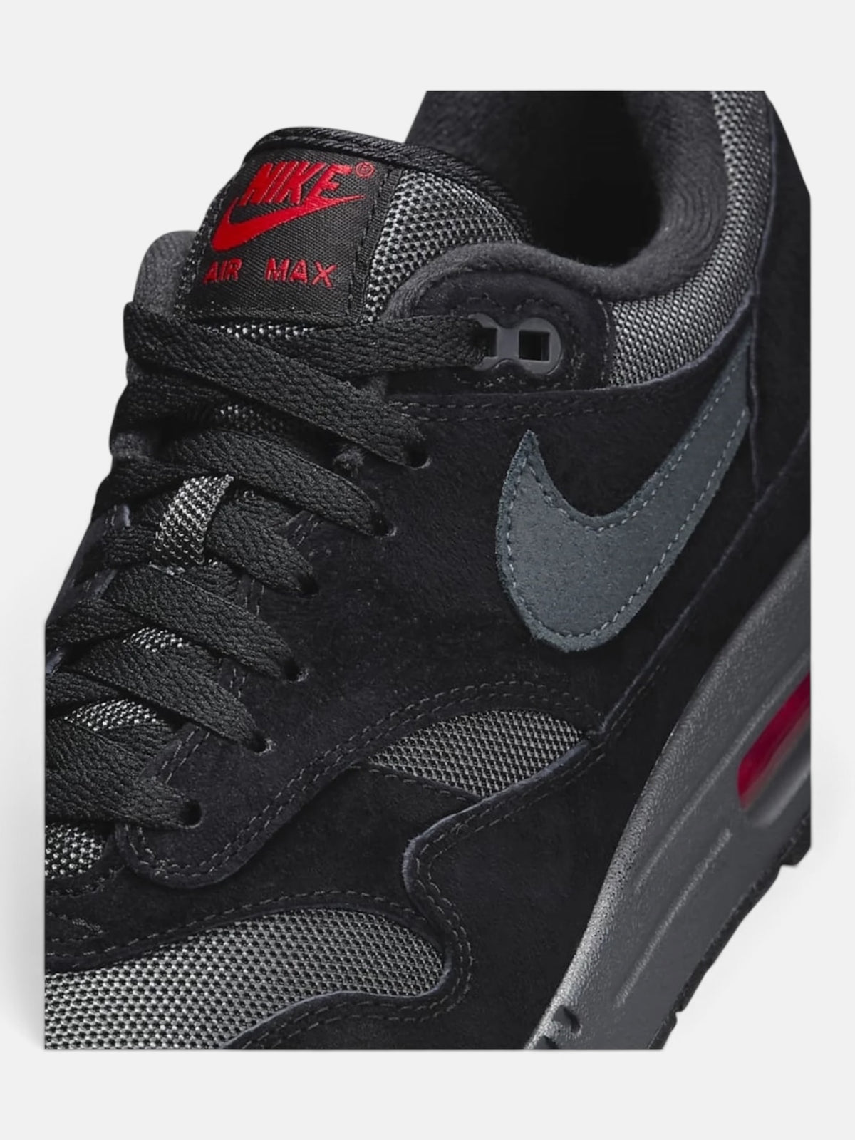 Чоловічі кросівки Nike Air Max 1 Black / Red FV6910-001
