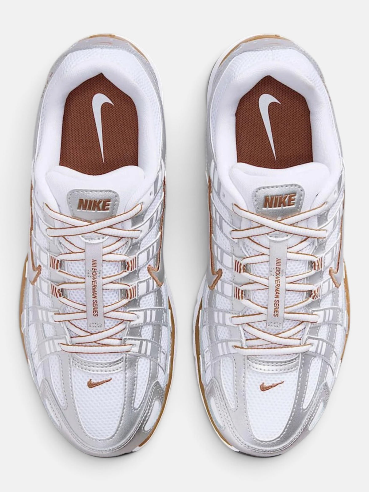 Унісекс кросівки Nike P-6000 White / Metallic BV1021-109
