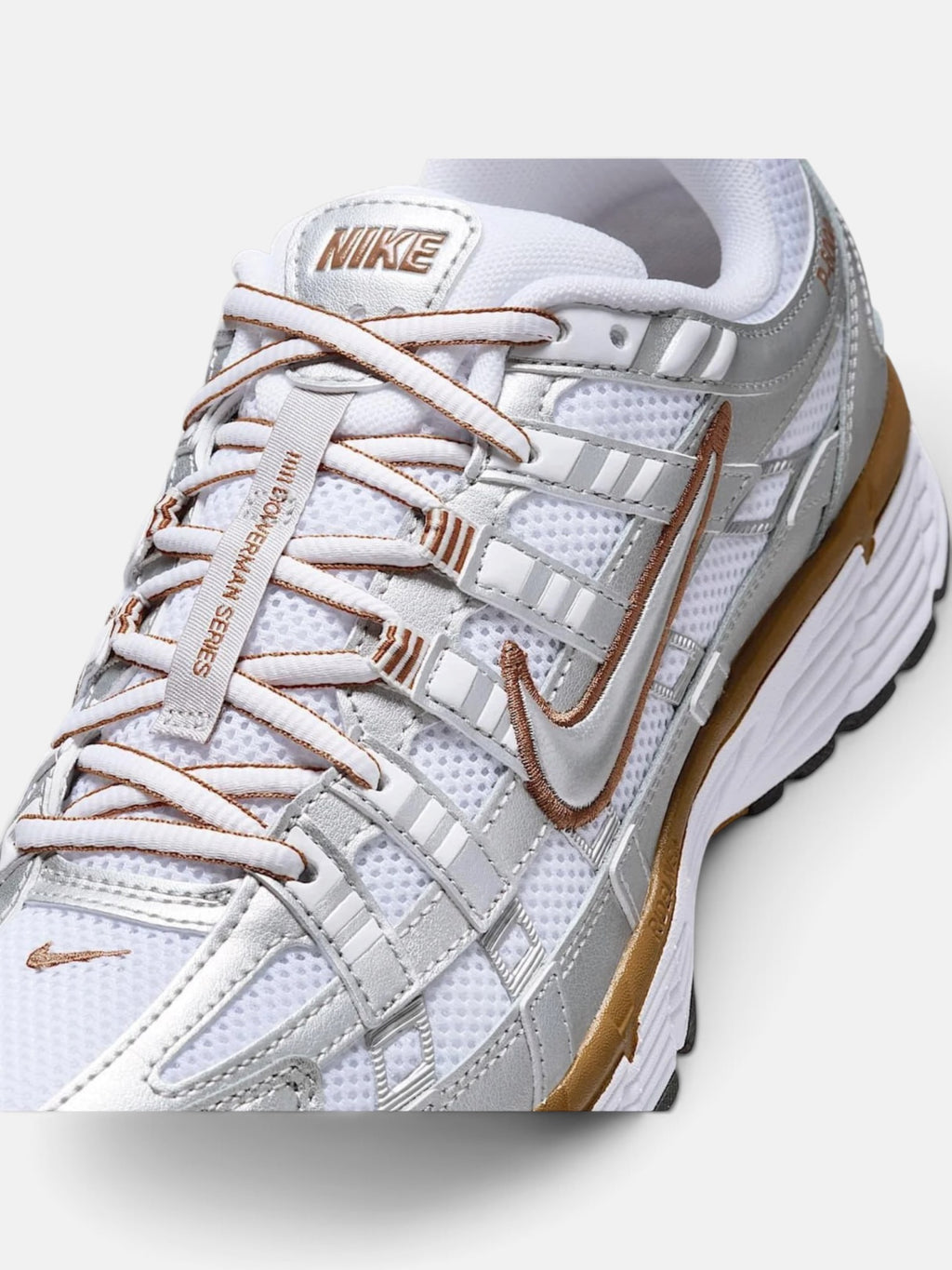 Унісекс кросівки Nike P-6000 White / Metallic BV1021-109