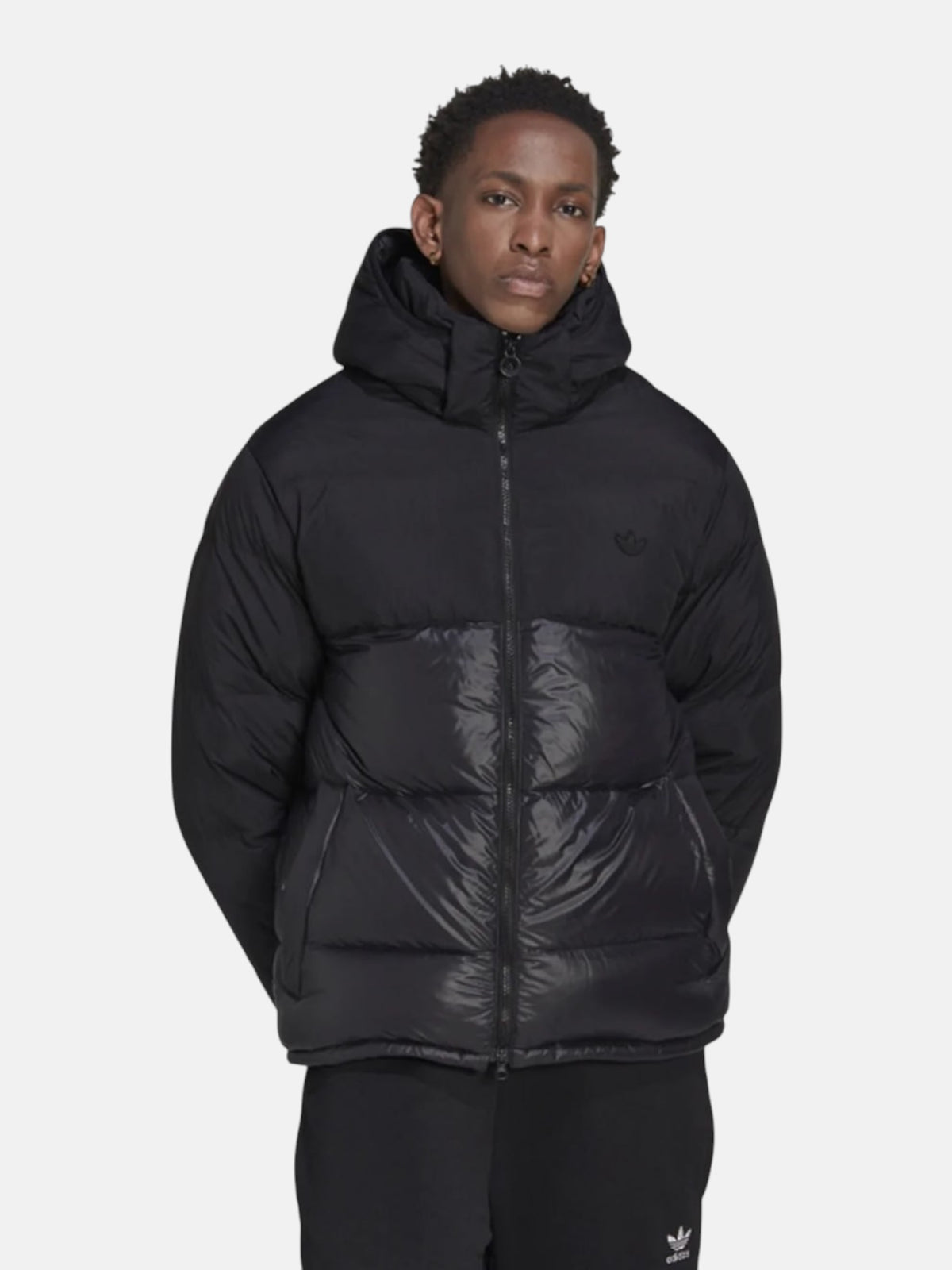 Чоловічий пуховик Adidas Down Regen Hooded Puffer Jacket Black HL9181