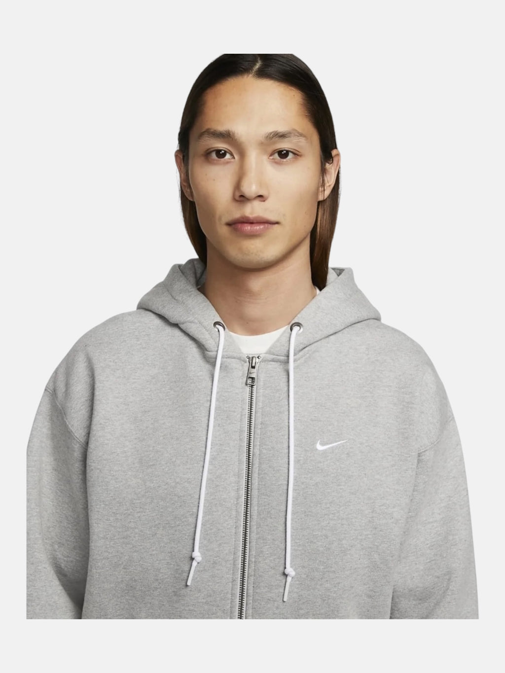 Чоловіча кофта Nike Solo Swoosh Full-Zip Hoodie Grey DR0403-063