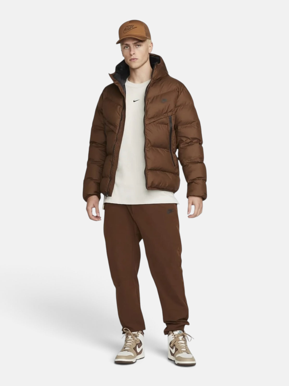 Чоловічий пуховик Nike Sportswear Storm-FIT Windrunner Brown DR9605-259